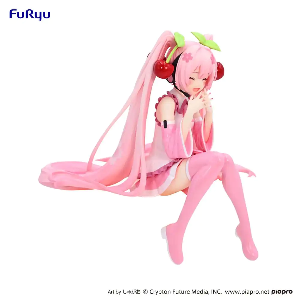 Hatsune Miku Noodle Stopper PVC Socha Sakura Miku 2023 Smile Ver. 12 cm produktová fotografia