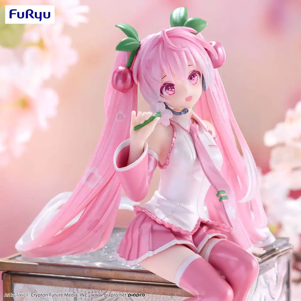 Hatsune Miku Zarážka na rezance PVC Socha Sakura Miku 2024 Pearl Color Ver. 15 cm produktová fotografia