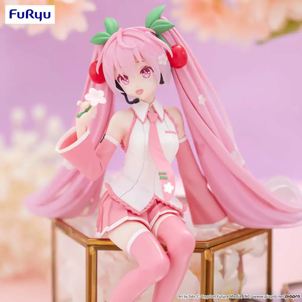 Hatsune Miku Zarážka na rezance PVC Socha Sakura Miku 2024 15 cm produktová fotografia