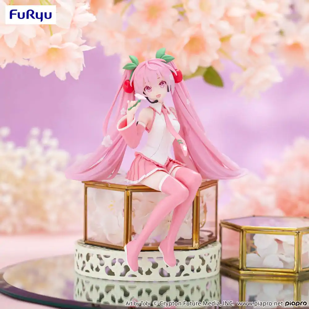 Hatsune Miku Zarážka na rezance PVC Socha Sakura Miku 2024 15 cm produktová fotografia