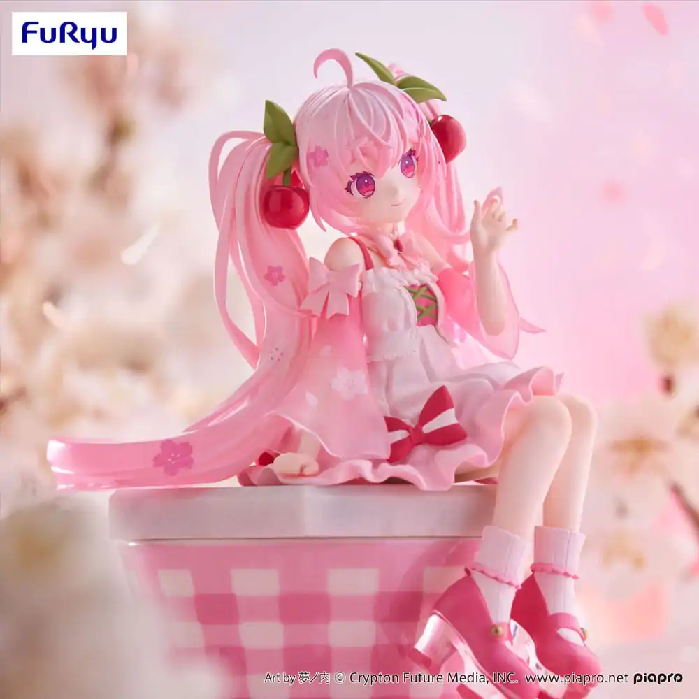 Hatsune Miku Noodle Stopper PVC Socha Sakura Miku 2025 14 cm produktová fotografia