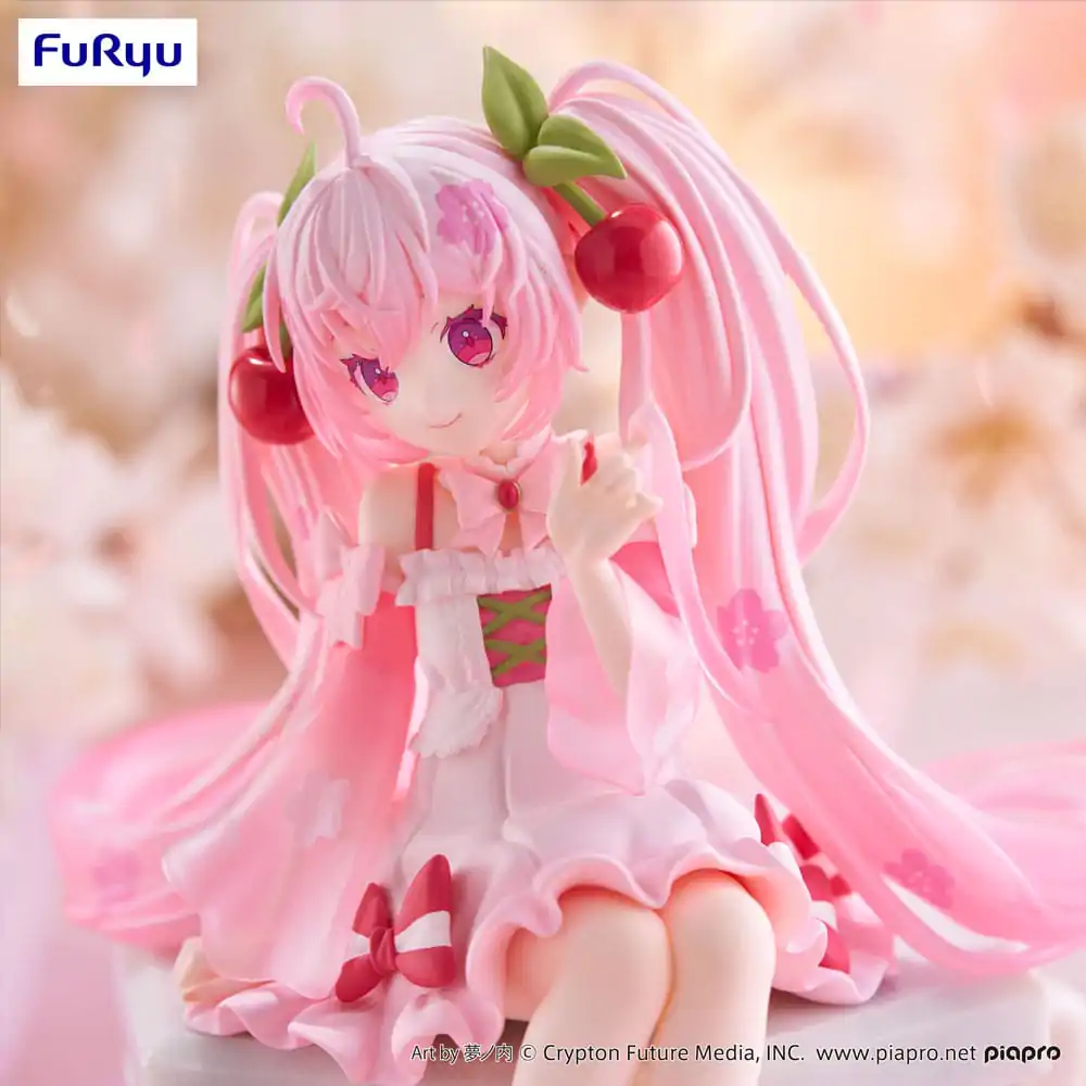 Hatsune Miku Noodle Stopper PVC Socha Sakura Miku 2025 14 cm produktová fotografia