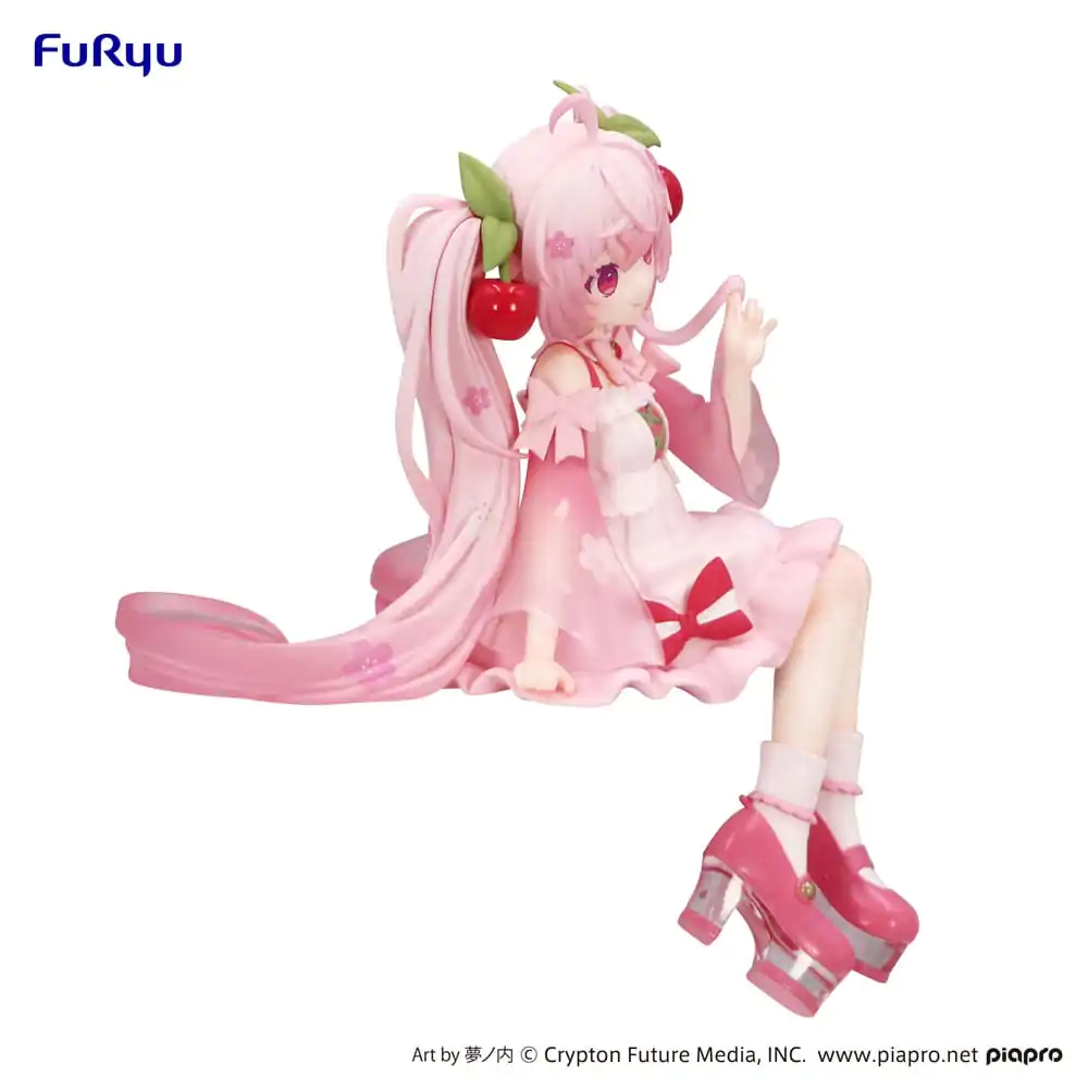 Hatsune Miku Noodle Stopper PVC Socha Sakura Miku 2025 14 cm produktová fotografia