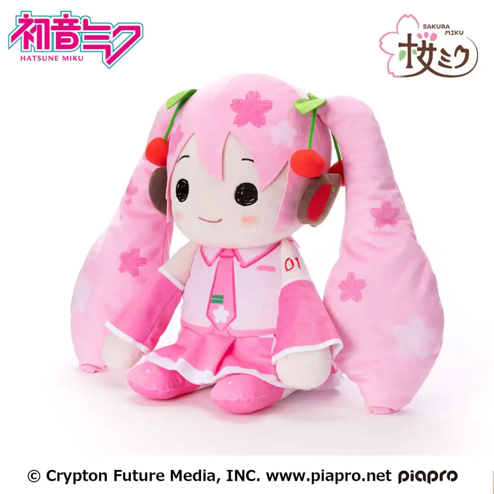 Hatsune Miku Pillowgurumi Plyšová figúrka Sakura Miku 44 cm produktová fotografia