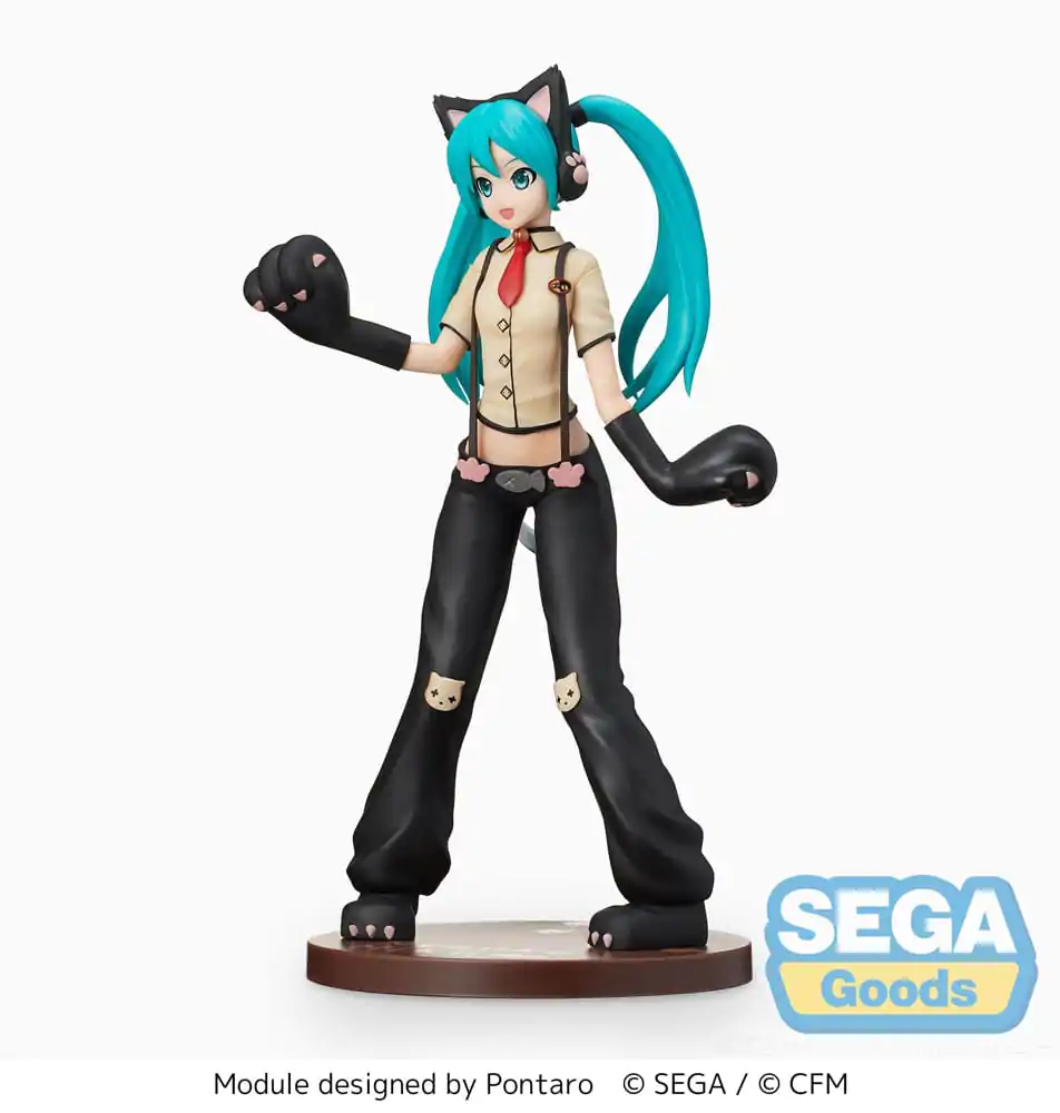 Hatsune Miku Project DIVA Arcade Future Tone SPM PVC soška Hatsune Miku Kitty Cat 23 cm termékfotó