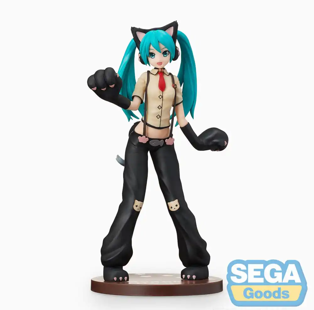 Hatsune Miku Project DIVA Arcade Future Tone SPM PVC soška Hatsune Miku Kitty Cat 23 cm termékfotó