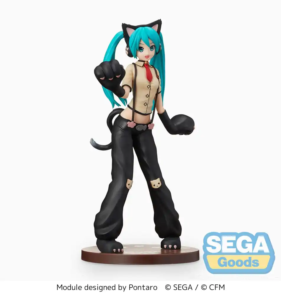 Hatsune Miku Project DIVA Arcade Future Tone SPM PVC soška Hatsune Miku Kitty Cat 23 cm termékfotó