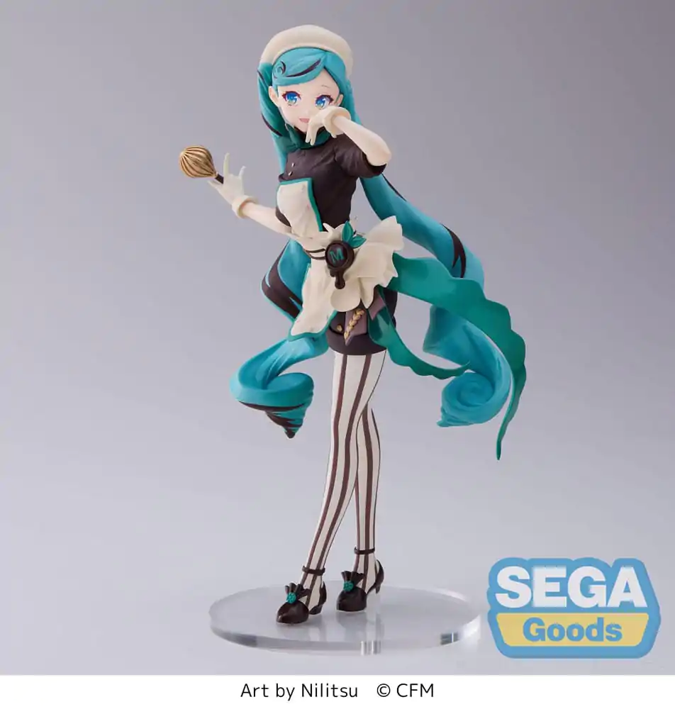 Hatsune Miku Series Luminasta PVC Socha Hatsune Miku - Bitter Patissier (re-run) 21 cm produktová fotografia