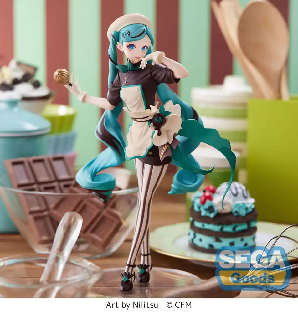 Hatsune Miku Series Luminasta PVC Socha Hatsune Miku - Bitter Patissier (re-run) 21 cm produktová fotografia