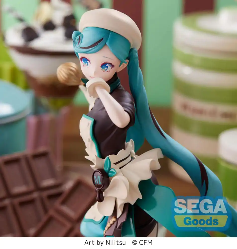 Hatsune Miku Series Luminasta PVC Socha Hatsune Miku - Bitter Patissier (re-run) 21 cm produktová fotografia