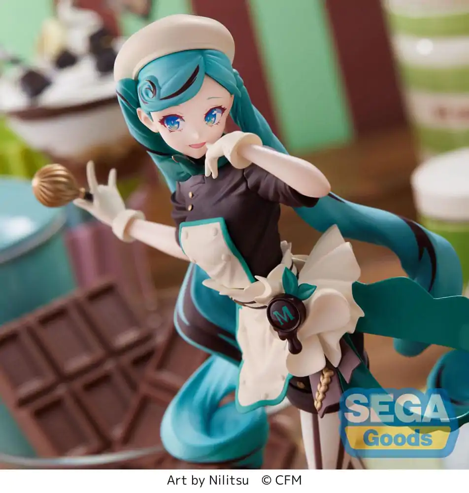 Hatsune Miku Series Luminasta PVC Socha Hatsune Miku - Bitter Patissier (re-run) 21 cm produktová fotografia