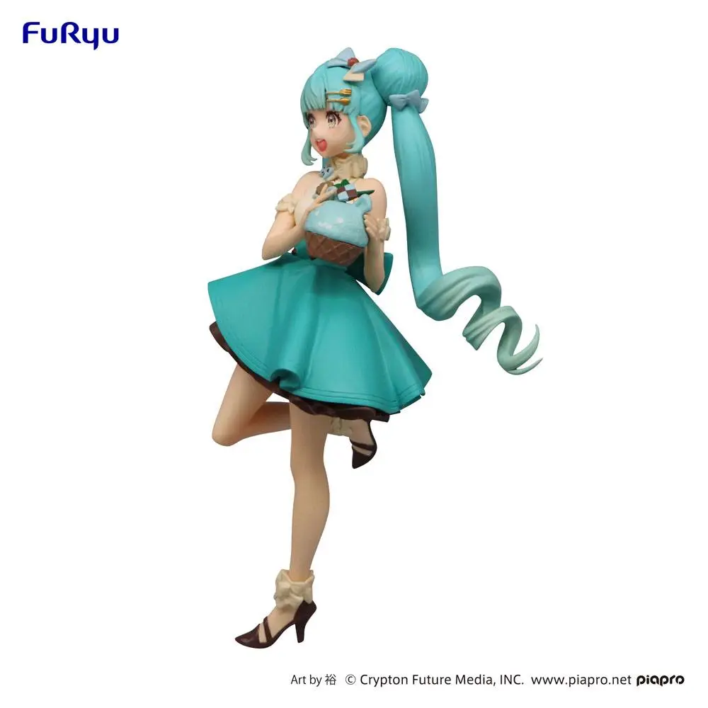 Hatsune Miku SweetSweets Series PVC Socha Hatsune Miku Chocolate Mint 17 cm produktová fotografia