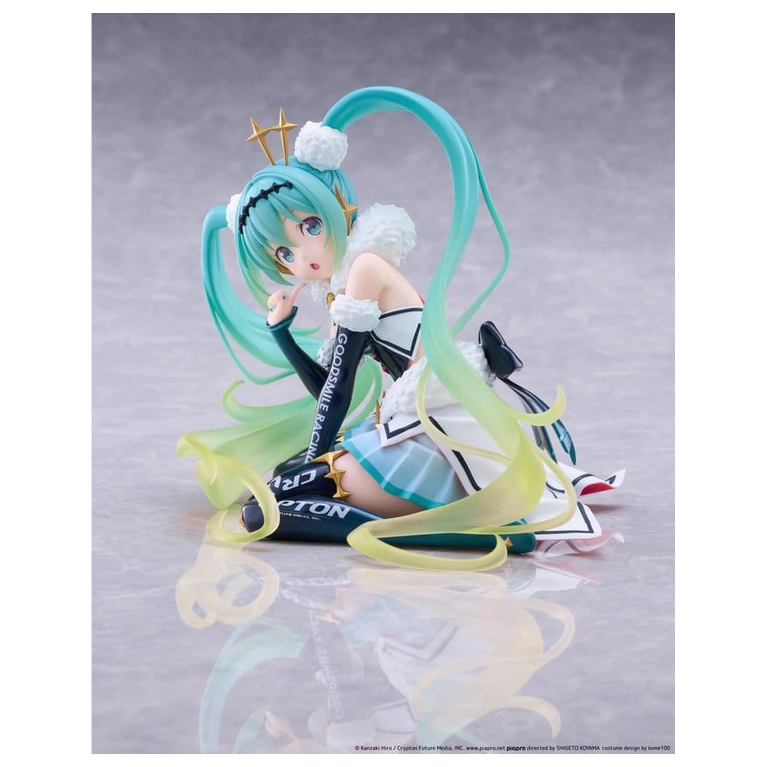 Hatsune Miku Taito Kuji PVC figúrka Racing Miku 2018 Ver. Round 8 13 cm produktová fotografia