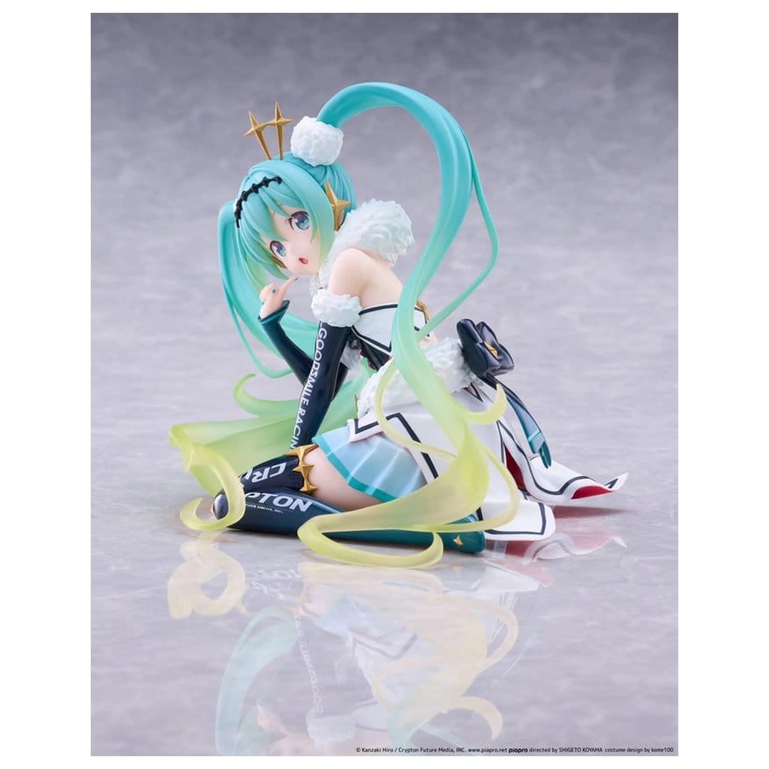Hatsune Miku Taito Kuji PVC figúrka Racing Miku 2018 Ver. Round 8 13 cm produktová fotografia