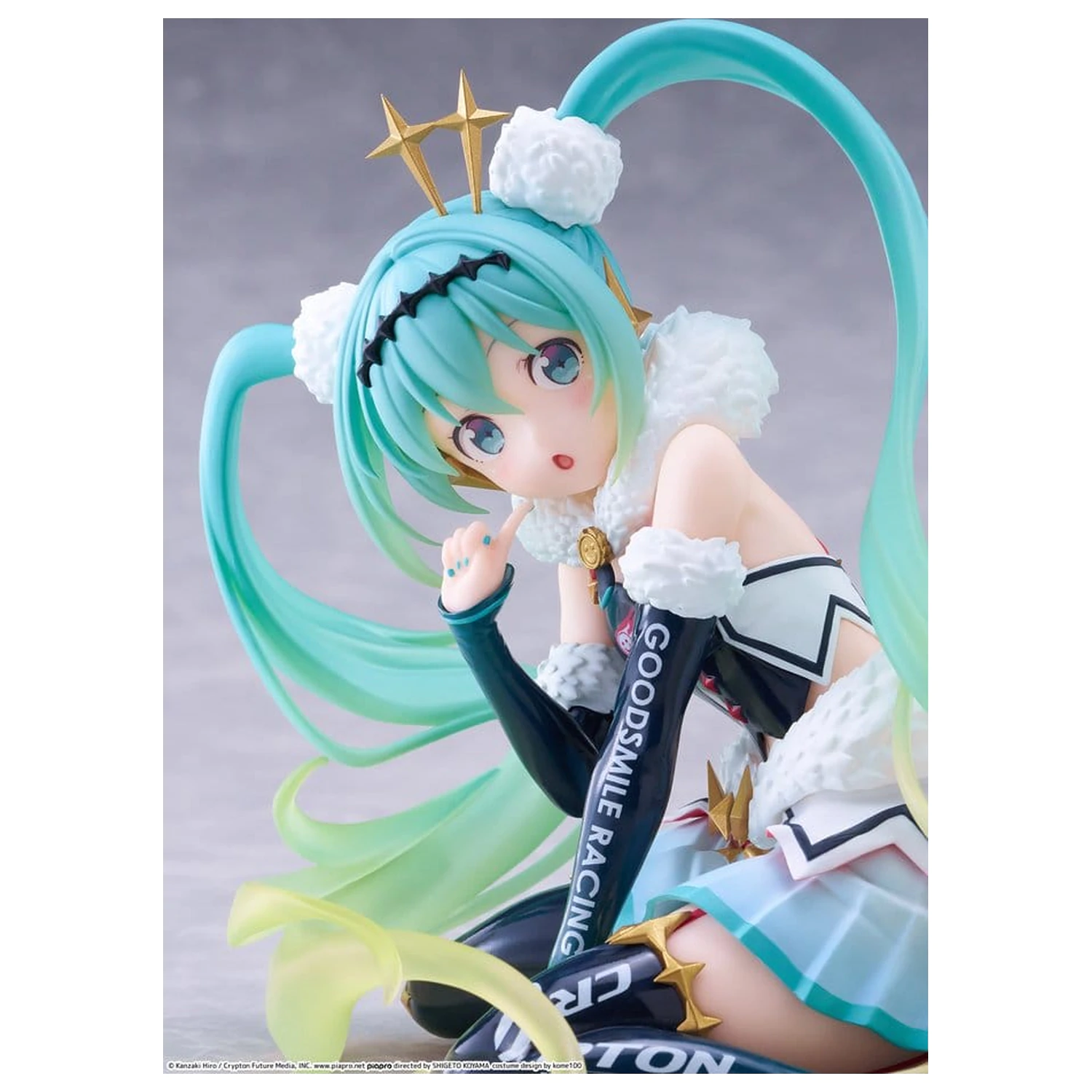 Hatsune Miku Taito Kuji PVC figúrka Racing Miku 2018 Ver. Round 8 13 cm produktová fotografia