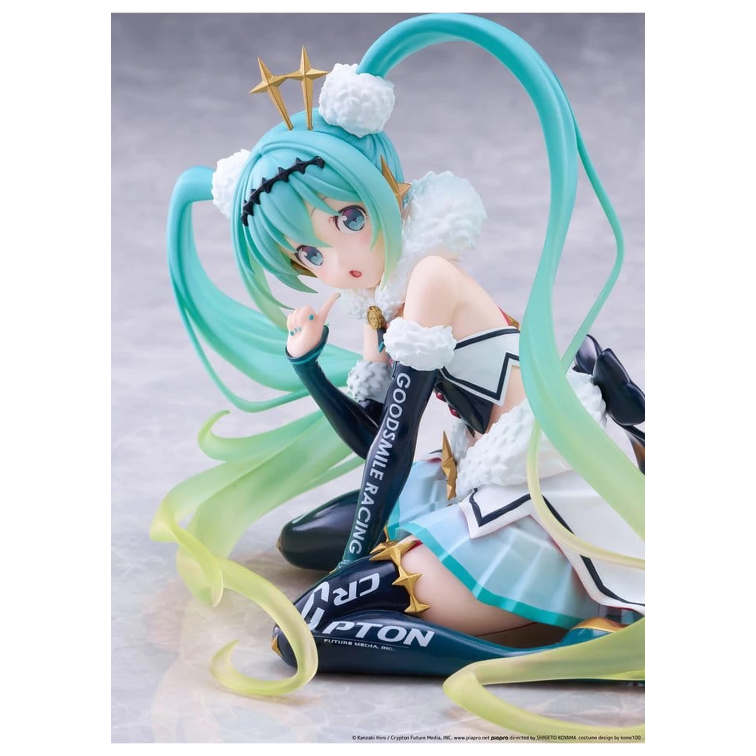 Hatsune Miku Taito Kuji PVC figúrka Racing Miku 2018 Ver. Round 8 13 cm produktová fotografia