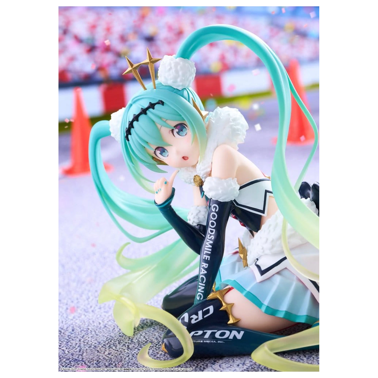 Hatsune Miku Taito Kuji PVC figúrka Racing Miku 2018 Ver. Round 8 13 cm produktová fotografia
