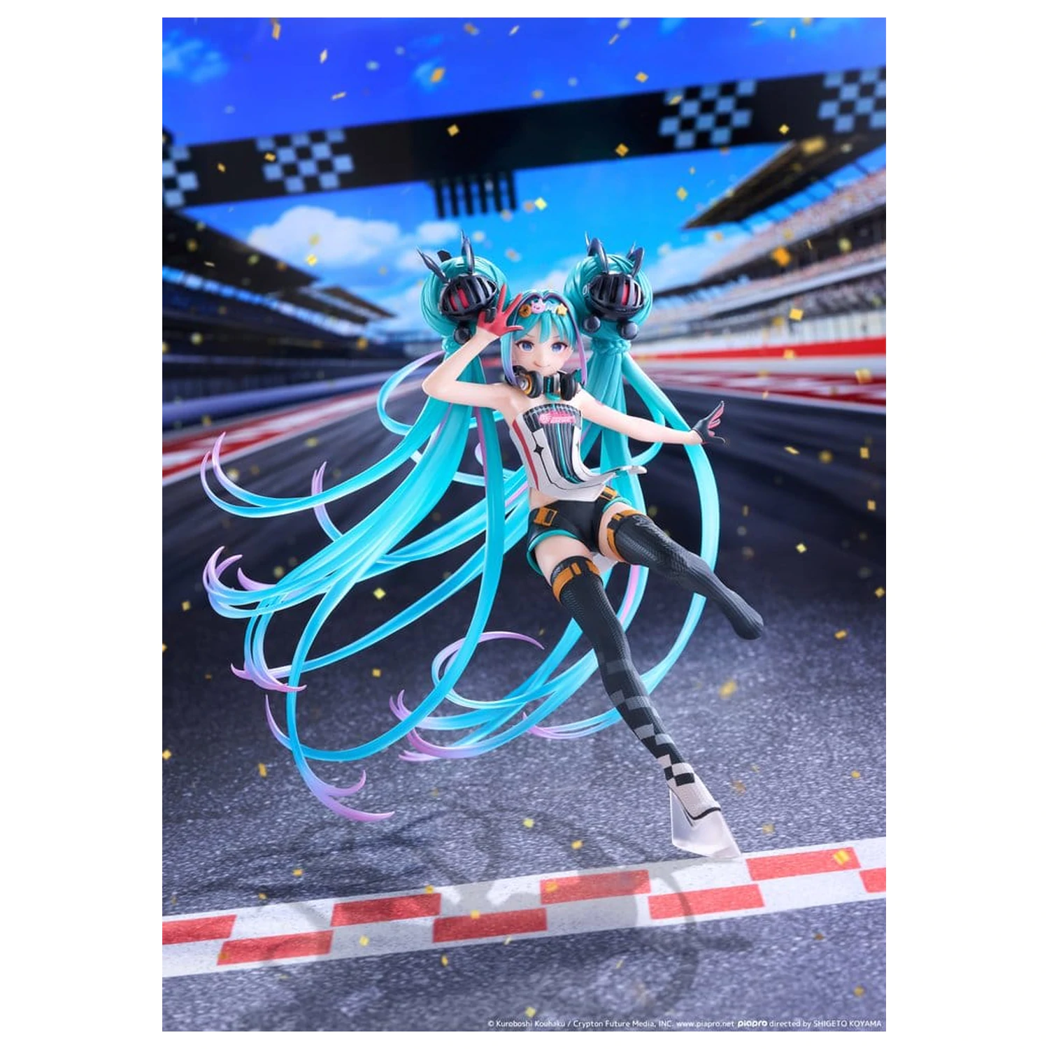 Hatsune Miku Taito Kuji PVC figúrka Racing Miku 2026 Ver. Original 18 cm produktová fotografia