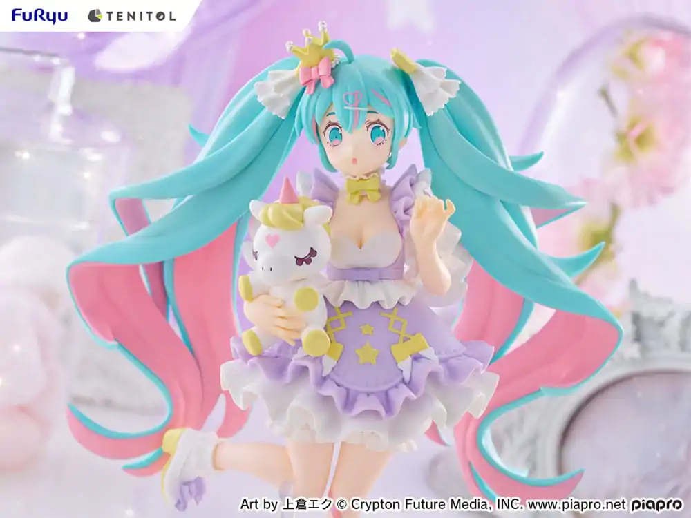 Hatsune Miku Tenitol PVC Soška Hatsune Miku Yumekawa Princess Lavender Ver. 21 cm produktová fotografia