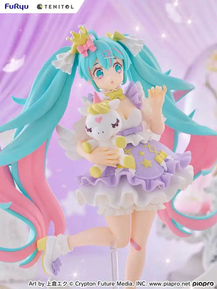 Hatsune Miku Tenitol PVC Soška Hatsune Miku Yumekawa Princess Lavender Ver. 21 cm produktová fotografia