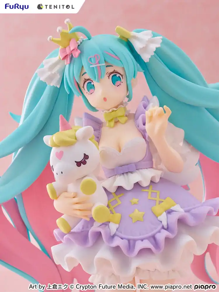 Hatsune Miku Tenitol PVC Soška Hatsune Miku Yumekawa Princess Lavender Ver. 21 cm produktová fotografia