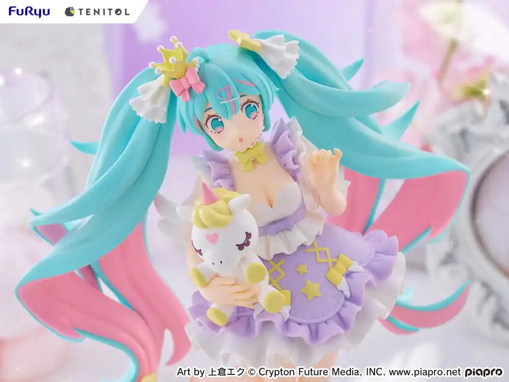 Hatsune Miku Tenitol PVC Soška Hatsune Miku Yumekawa Princess Lavender Ver. 21 cm produktová fotografia