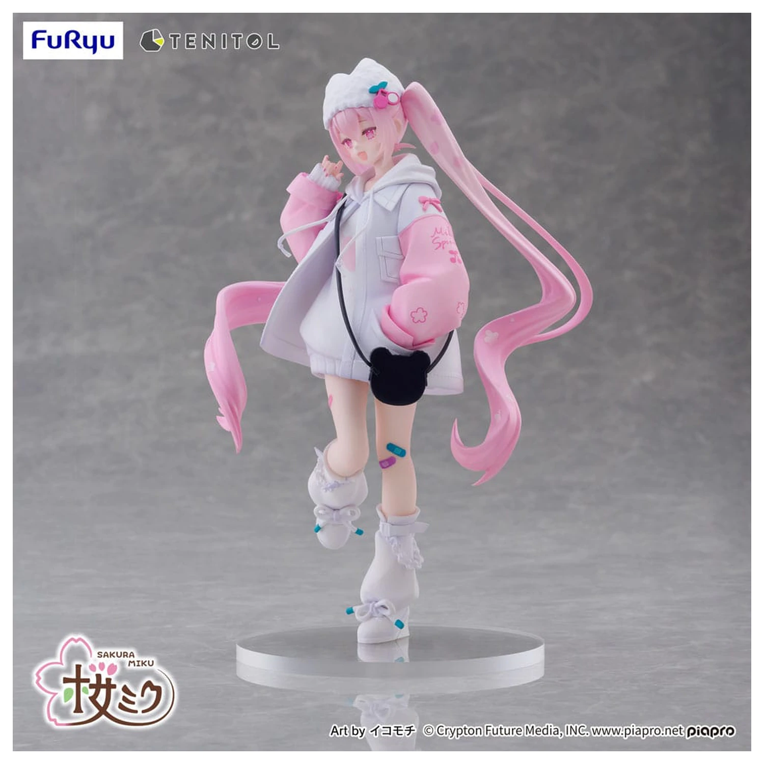 Hatsune Miku Tenitol PVC socha Sakura Miku Cool style [petit] 19 cm produktová fotografia