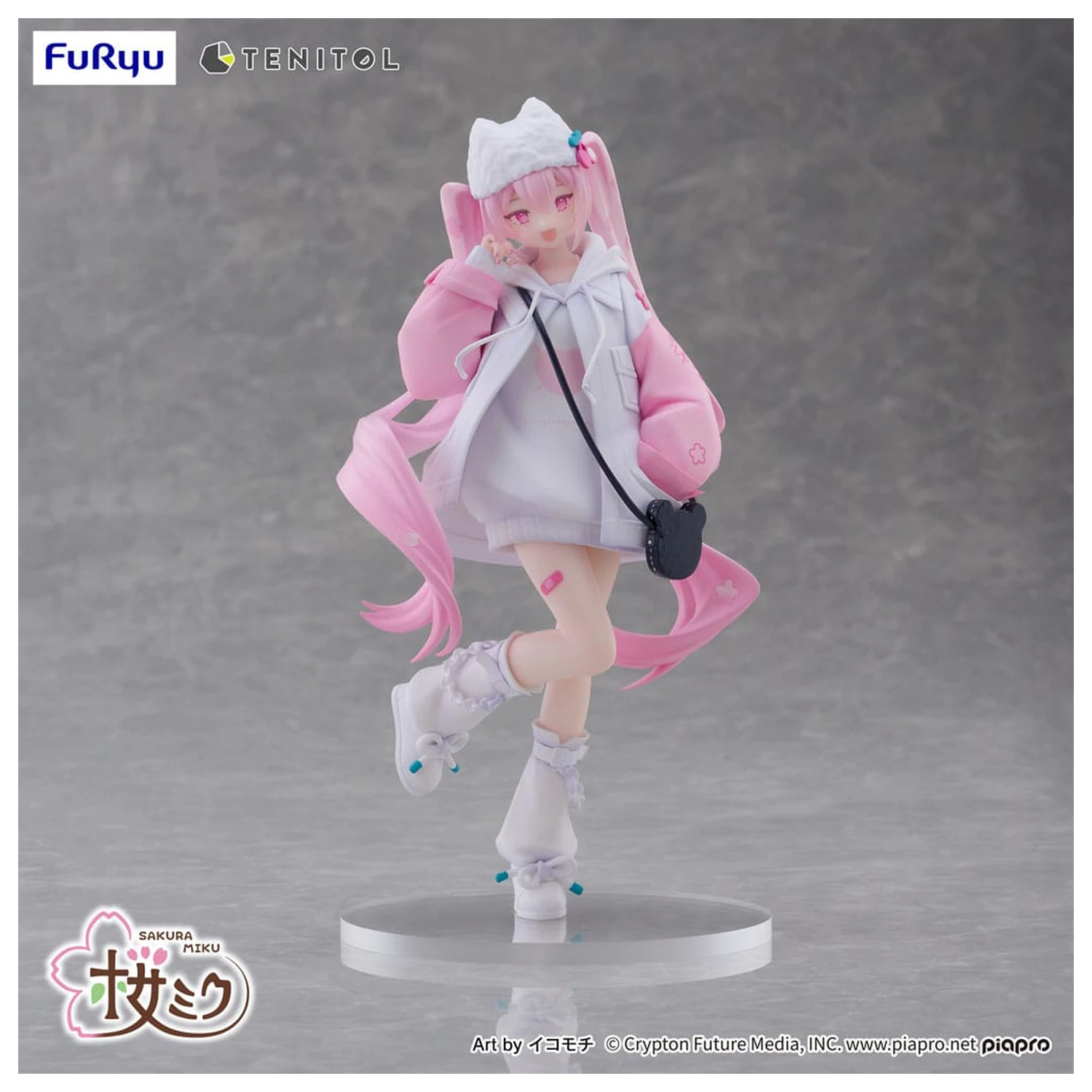 Hatsune Miku Tenitol PVC socha Sakura Miku Cool style [petit] 19 cm produktová fotografia