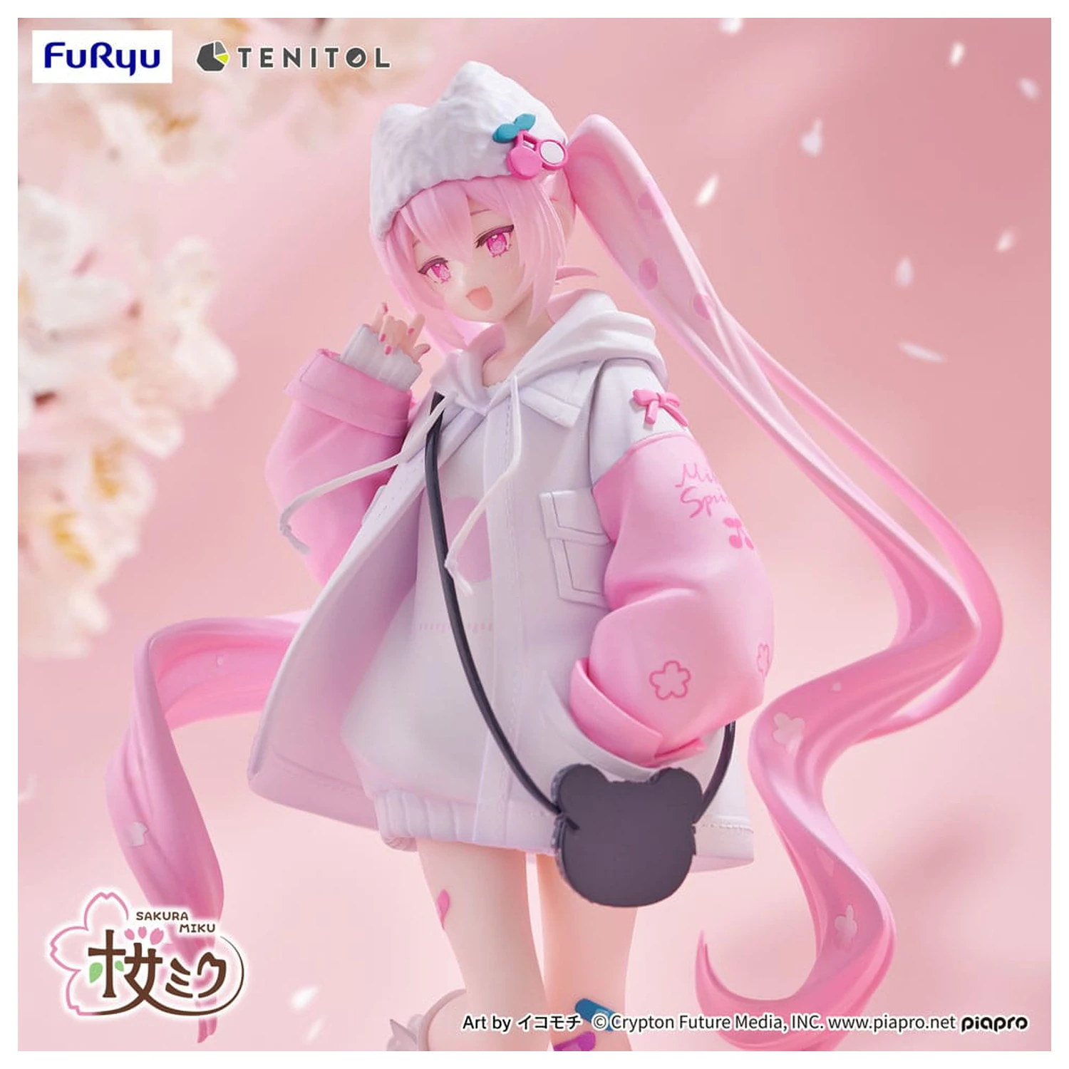 Hatsune Miku Tenitol PVC socha Sakura Miku Cool style [petit] 19 cm produktová fotografia