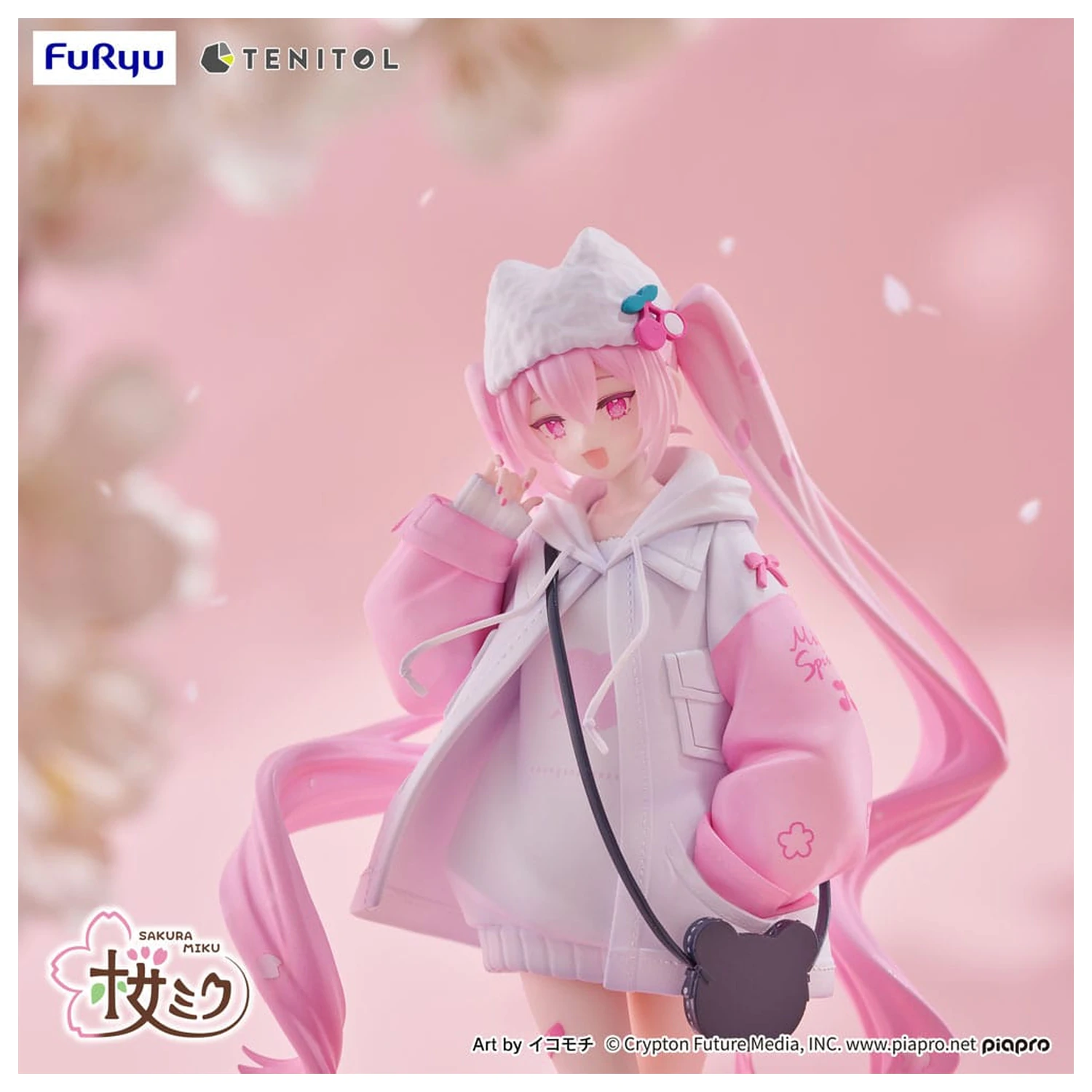 Hatsune Miku Tenitol PVC socha Sakura Miku Cool style [petit] 19 cm produktová fotografia