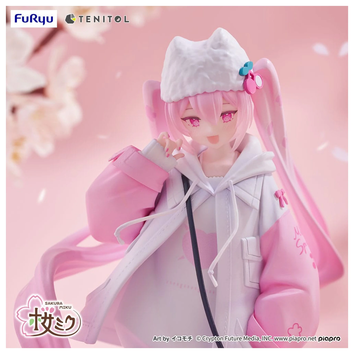 Hatsune Miku Tenitol PVC socha Sakura Miku Cool style [petit] 19 cm produktová fotografia