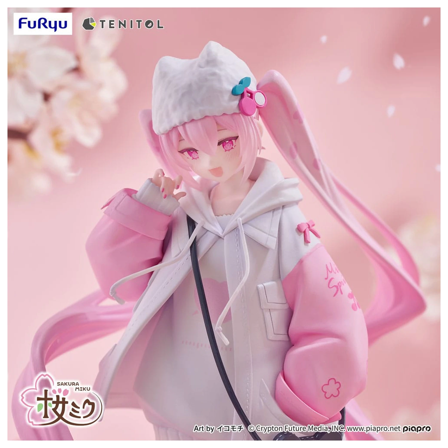 Hatsune Miku Tenitol PVC socha Sakura Miku Cool style [petit] 19 cm produktová fotografia