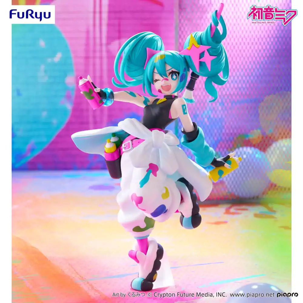 Hatsune Miku Trio-Try-iT PVC Socha Miku Paint Girl 19 cm produktová fotografia