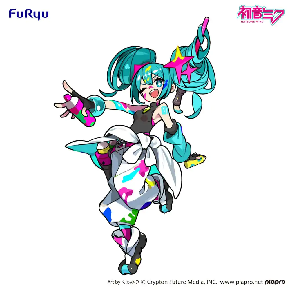 Hatsune Miku Trio-Try-iT PVC Socha Miku Paint Girl 19 cm produktová fotografia