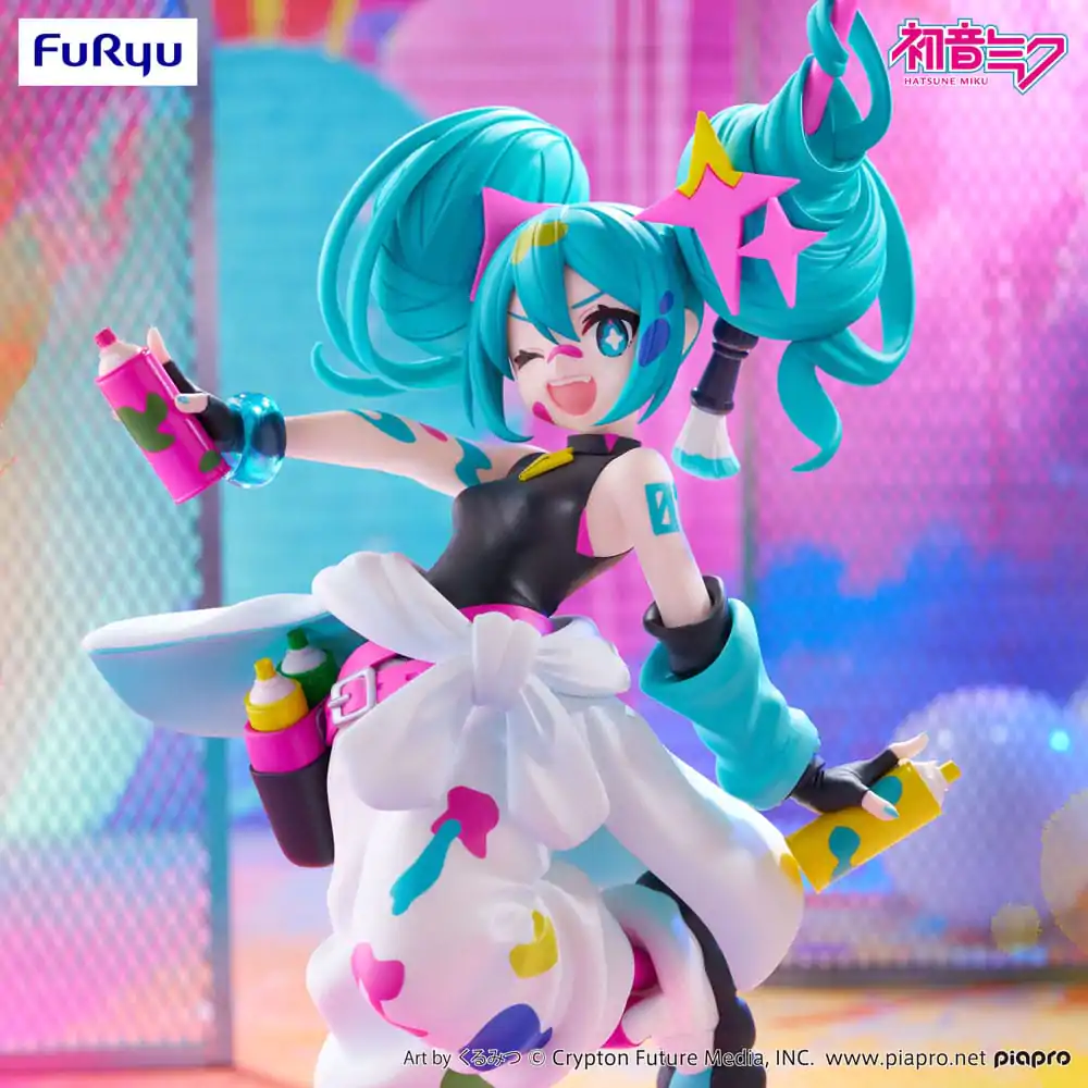 Hatsune Miku Trio-Try-iT PVC Socha Miku Paint Girl 19 cm produktová fotografia