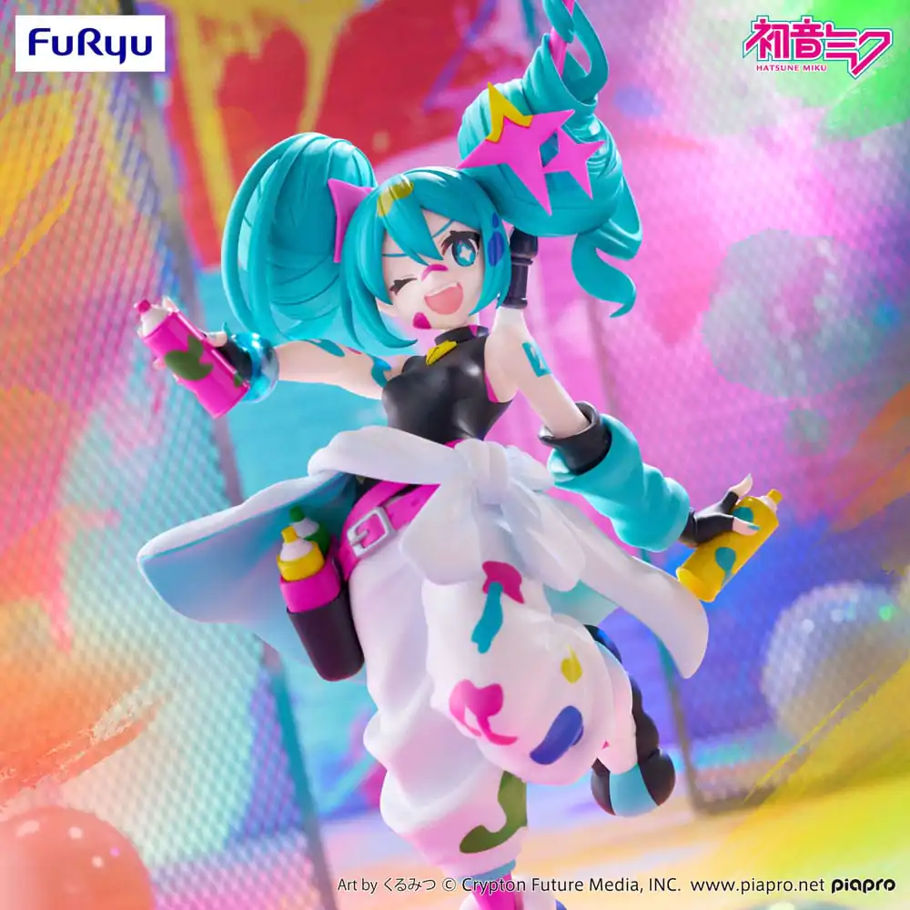 Hatsune Miku Trio-Try-iT PVC Socha Miku Paint Girl 19 cm produktová fotografia