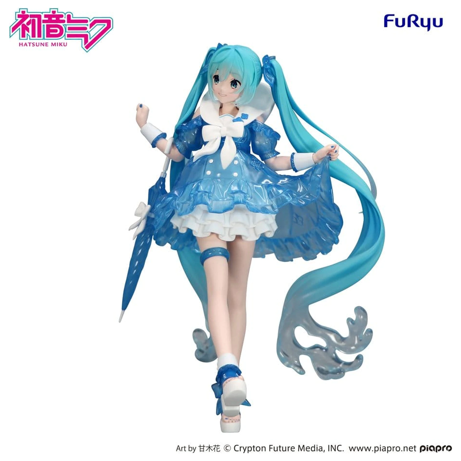 Hatsune Miku Trio-Try-iT PVC Socha Miku Rainy Dance 19 cm produktová fotografia