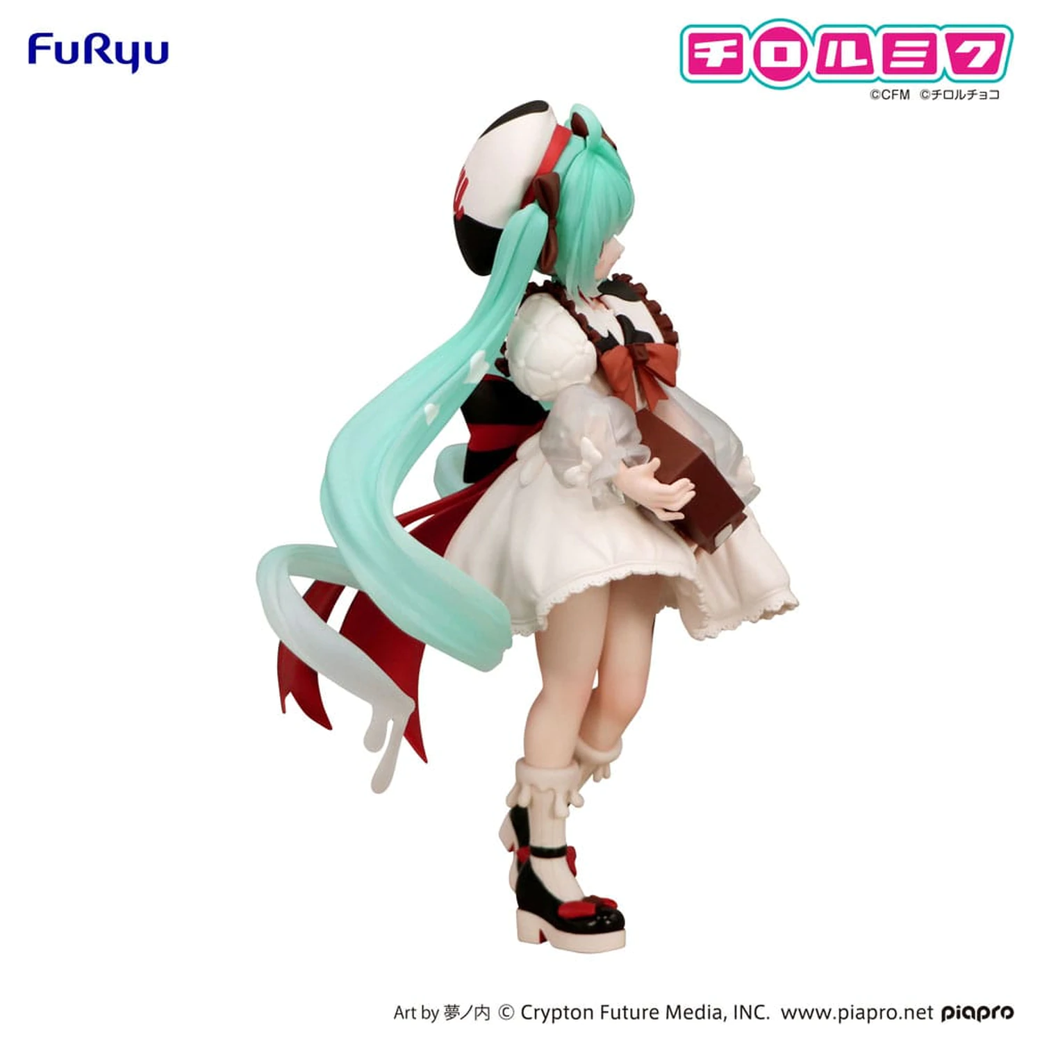 Hatsune Miku x Tirol Choco Trio-Try-iT PVC socha Hatsune Miku Milk Ver. 18 cm produktová fotografia