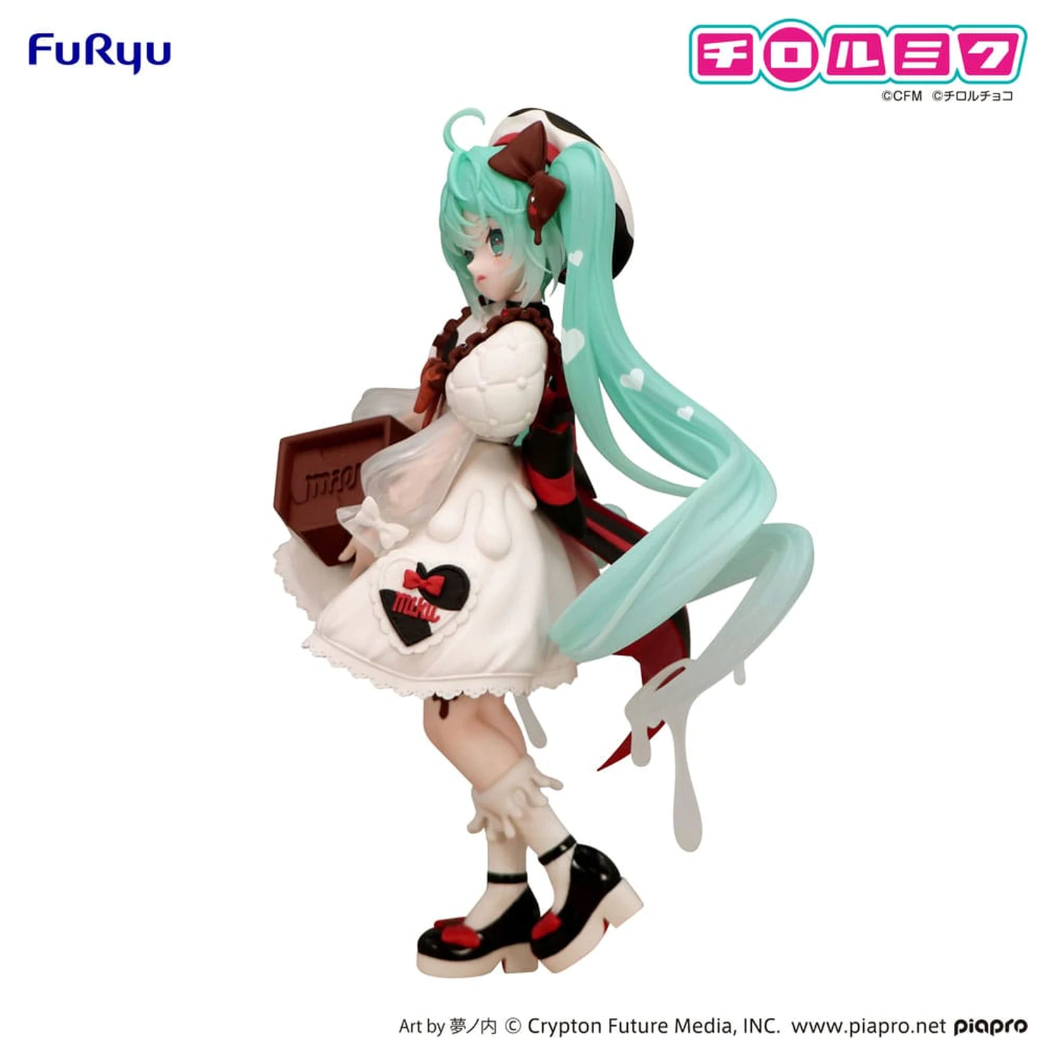 Hatsune Miku x Tirol Choco Trio-Try-iT PVC socha Hatsune Miku Milk Ver. 18 cm produktová fotografia