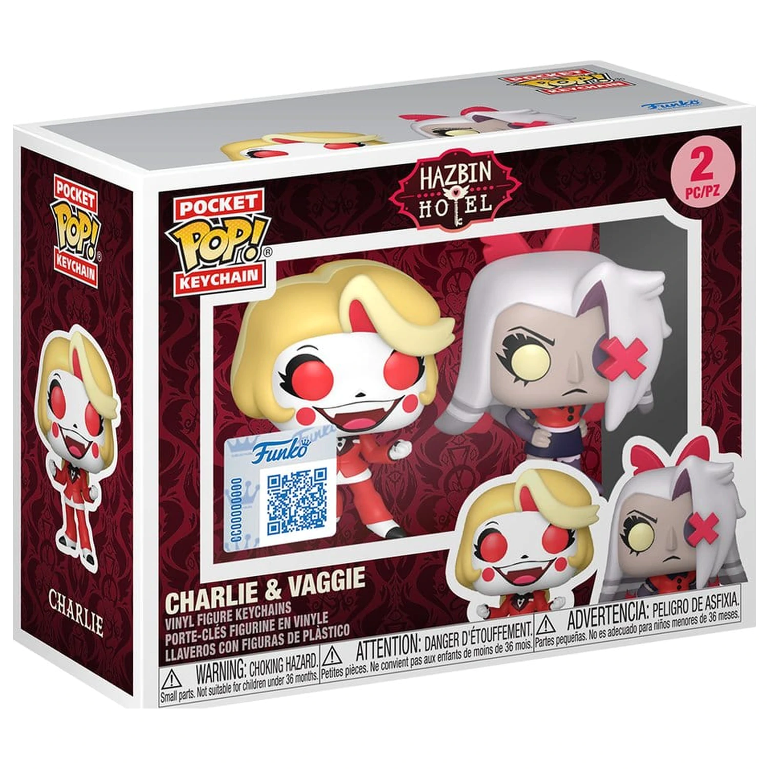 Hazbin Hotel Funko POP! Vinylová kľúčenka 2-balenie Charlie & Vaggie 4 cm produktová fotografia