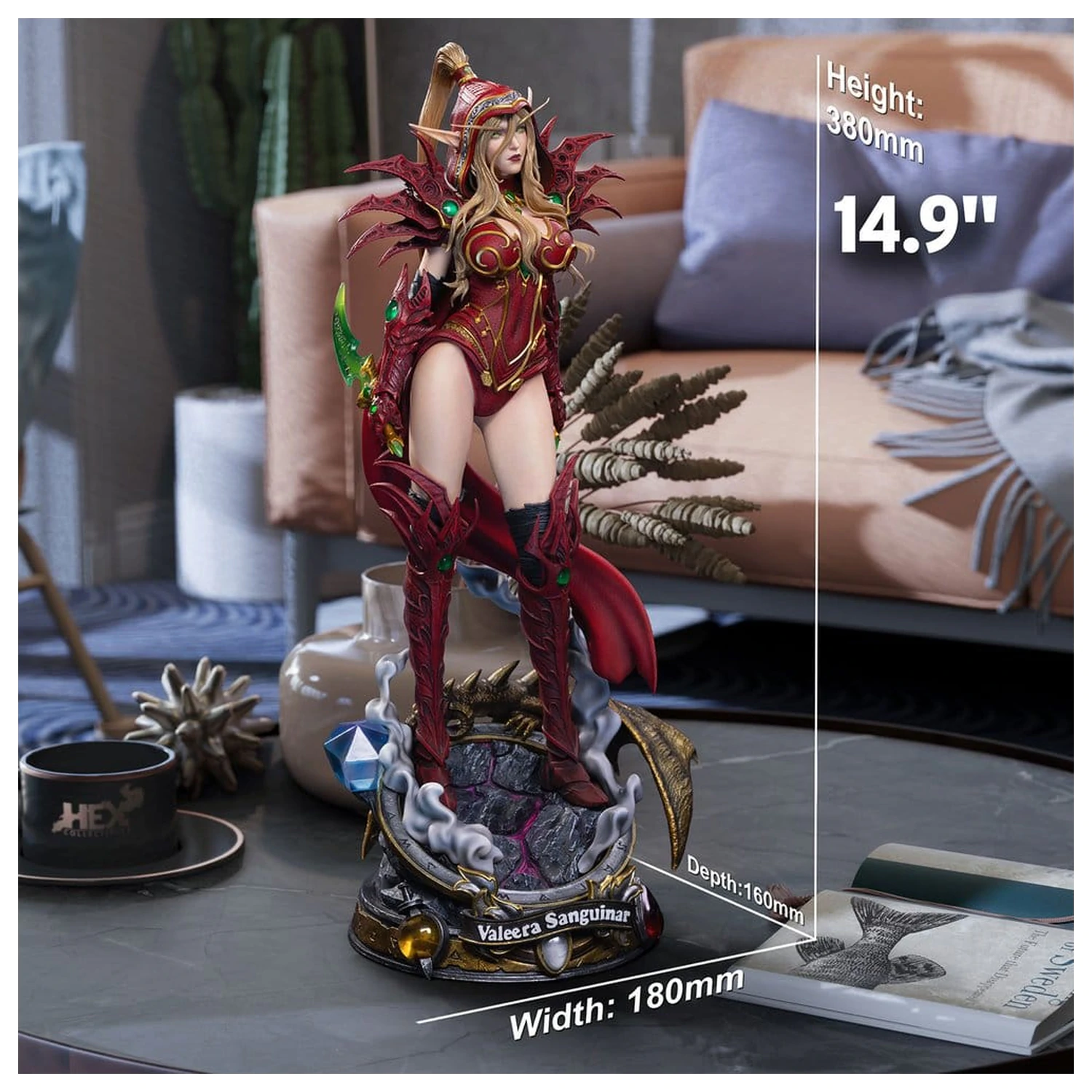 Hearthstone 1/6 socha Valeera Sanguinar 38 cm produktová fotografia