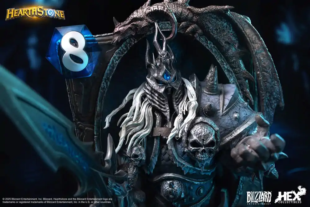 Hearthstone 3D Umelecký rám Socha The Lich King 31 cm produktová fotografia