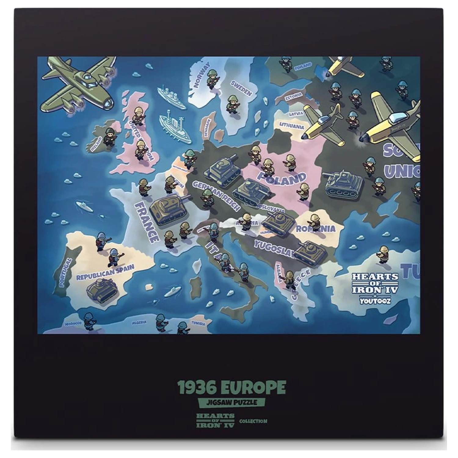 Hearts of Iron Puzzle 1936 Európa produktová fotografia