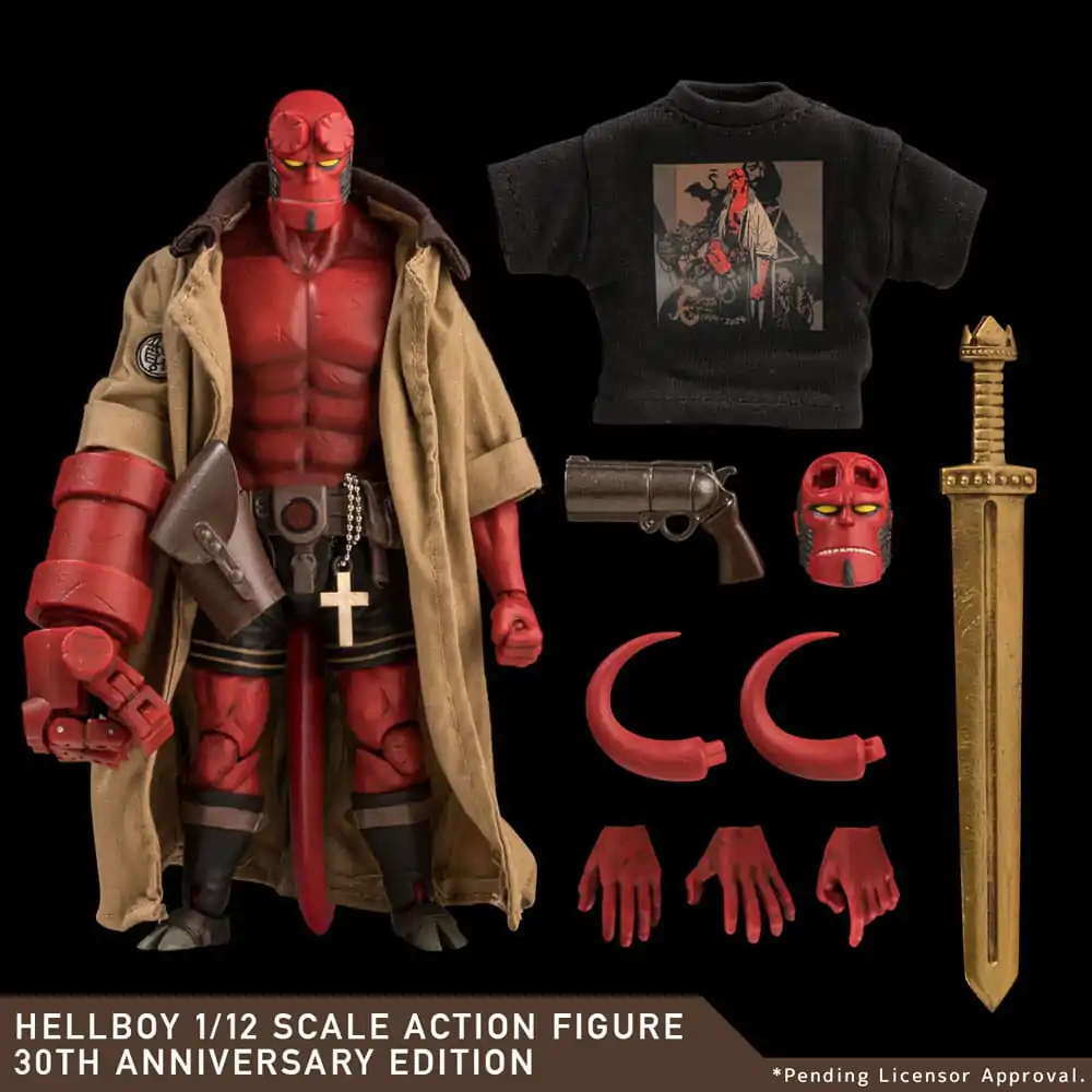 Hellboy akčná figúrka 1/12 Hellboy 30. výročná edícia 19 cm termékfotó