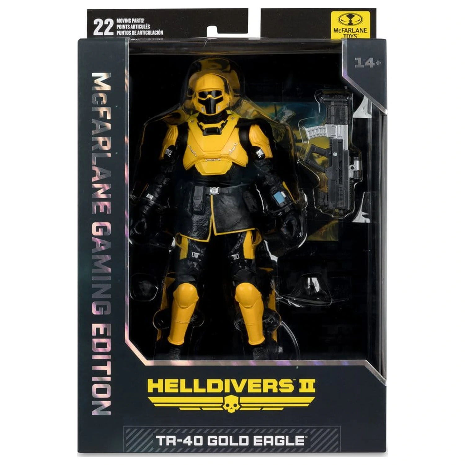 Helldivers II McFarlane Gaming Edition akčná figúrka T4-40 Gold Eagle 18 cm produktová fotografia