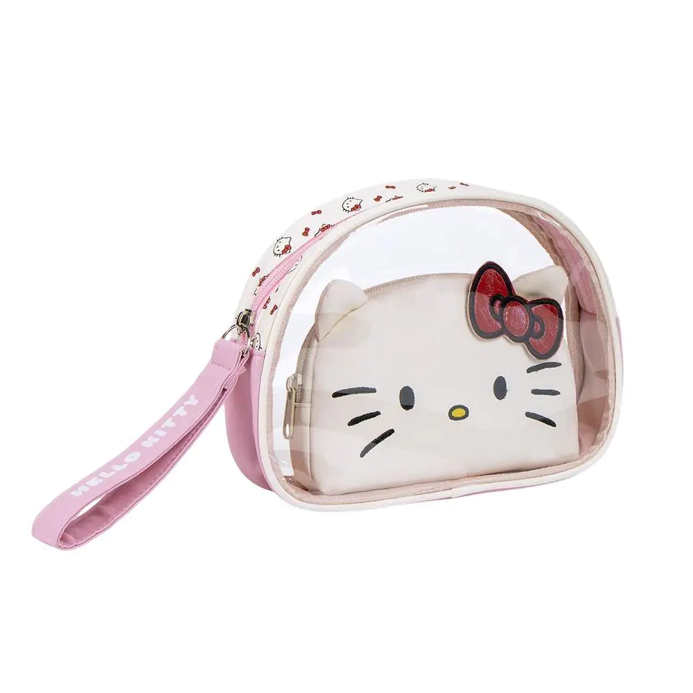 Hello Kitty 2 kozmetické kufríky cestovná súprava produktová fotografia