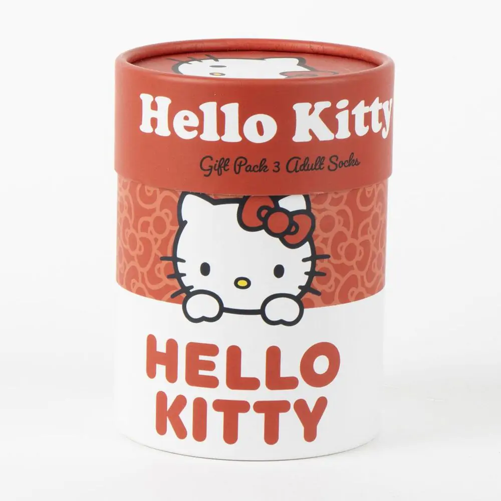 Hello Kitty balenie 3 páry ponožiek pre dospelých produktová fotografia