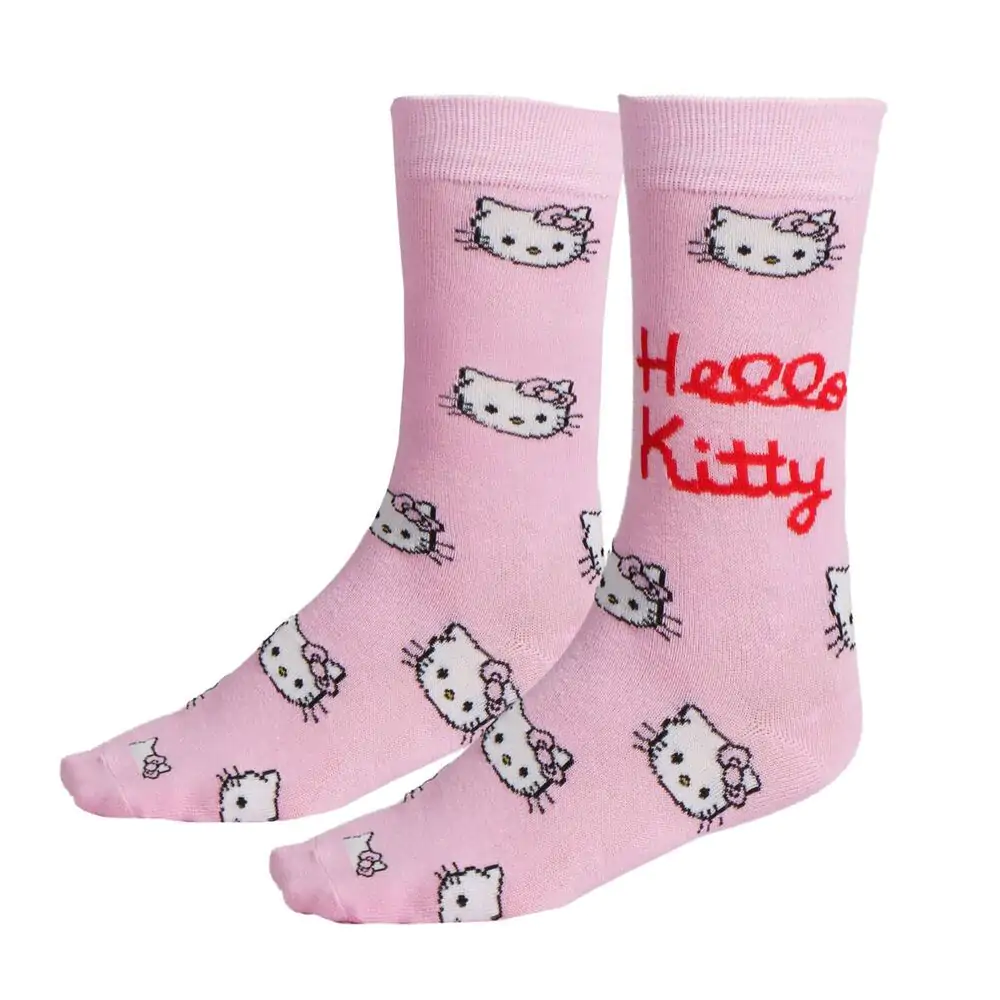 Hello Kitty balenie 3 páry ponožiek pre dospelých produktová fotografia