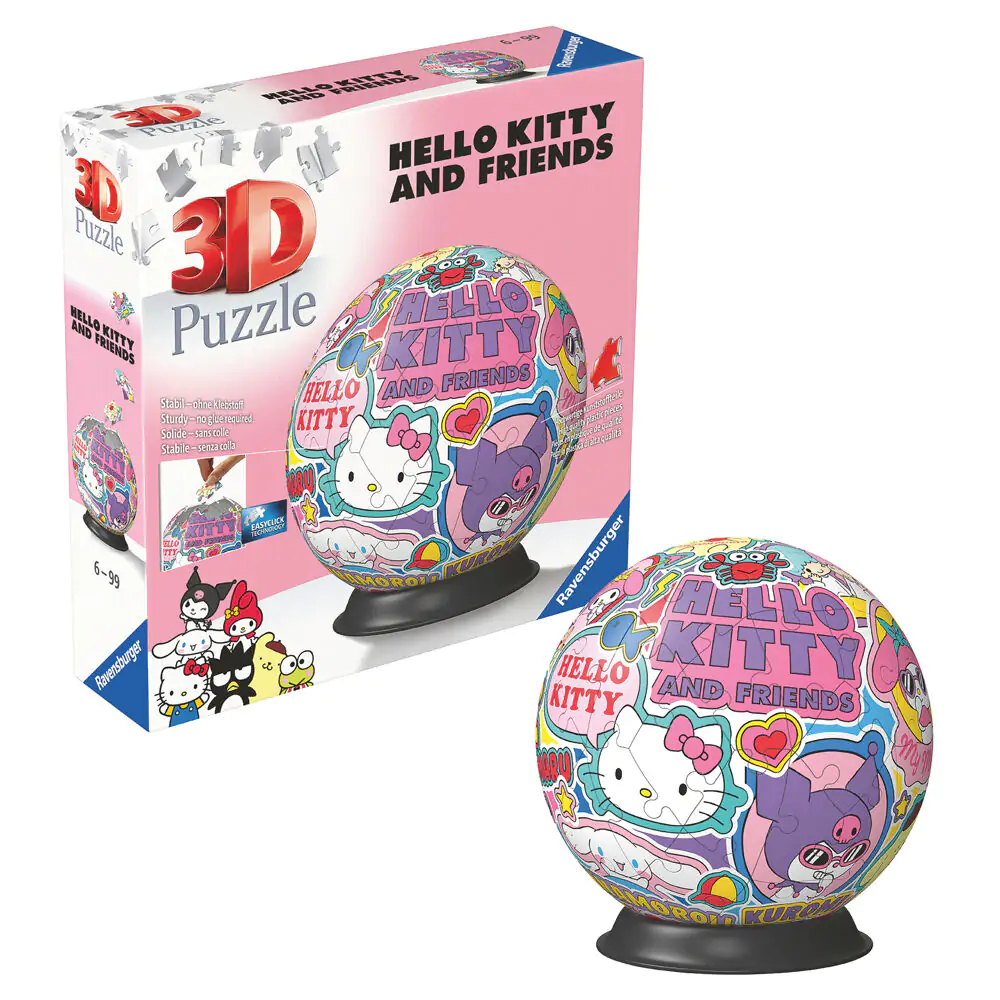 Hello Kitty 3D puzzle 72 dielikov produktová fotografia