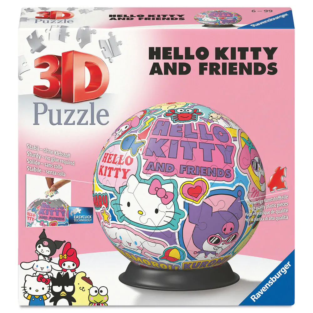 Hello Kitty 3D puzzle 72 dielikov produktová fotografia